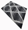 Grey Wool And Cotton 5 X 8 Ft Hand Tufted Carpet