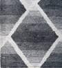 Grey Wool And Cotton 5 X 8 Ft Hand Tufted Carpet