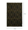 Grey and Yellow Jute Geometric Hand Woven  5x 8 Feet Carpet