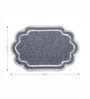Grey Anti Skid Polyester Bathmat (45x65 cm)