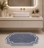 Grey Anti Skid Polyester Bathmat (55x85 cm)