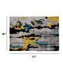 Buy Grey Art Silk Abstract 4 x 6 Feet Hand Tufted Carpet