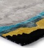 Buy Grey Art Silk Abstract 4 x 6 Feet Hand Tufted Carpet