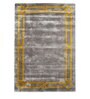 Buy Grey Abstract Art Silk 4 ft x 6 ft Hand Tufted Carpet