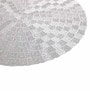 Silver Ava Round PVC Dining Table Placemat