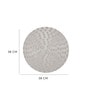 Silver Ava Round PVC Dining Table Placemat
