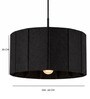 Grey Basket   Luxury Acoustic Pendant Light (60cm   x 35cm H)