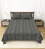 Grey Bedsheet 220 Tc Cotton King Bedsheet With 2 Pillow Covers