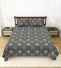 Grey Bedsheet 220 Tc Cotton King Bedsheet With 2 Pillow Covers