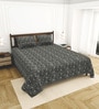 Grey Bedsheet 220 Tc Cotton King Bedsheet With 2 Pillow Covers