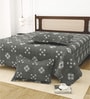 Grey Bedsheet 220 Tc Cotton King Bedsheet With 2 Pillow Covers