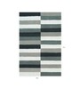 Grey Belgorod Striped Wool 4ft x 6ft Hand Tufted Carpet