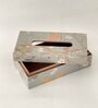 Grey Bird Resin Printed Wooden Tissue Paper Holder Box for Dining Room