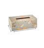 Grey Bird Floral Printed Resin Tissue Box