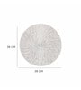 Grey Bitsy Round PVC Dining Table Placemat
