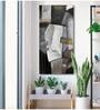 Grey Black And White Modern Art Canvas Art Print