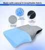 Grey Black Gel Memory Foam 20 x 13 Inch Cervical Pillow