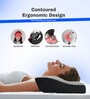 Grey Black Gel Memory Foam 20 x 13 Inch Cervical Pillow