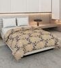 Grey Black Polyester Solid 105 GSM Double Bed Comforter