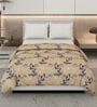 Grey Black Polyester Solid 105 GSM Double Bed Comforter