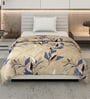 Grey Black Polyester Solid 105 GSM Single Bed Comforter