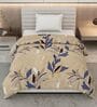 Grey Black Polyester Solid 105 GSM Single Bed Comforter