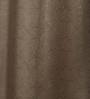Grey Faux Silk Blackout 5 Feet Eyelet Curtain (Set of 2)