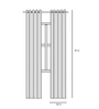 Grey Traditional Faux Silk 8 Ft Blackout Eyelet Door Curtains (Set of 2)