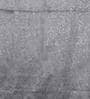 Grey Traditional Faux Silk 8 Ft Blackout Eyelet Door Curtains (Set of 2)
