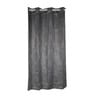 Grey Silk Blackout 5 Feet Eyelet Curtain (1 Piece)