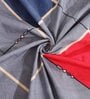 Grey Blended Cotton Geometric 72x52 Inches Table linen