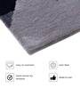 Grey Abstract Blended Wool 5 ft x 7 ft Hand Tufted Carpet