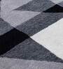Grey Abstract Blended Wool 5 ft x 7 ft Hand Tufted Carpet
