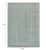 Grey Abstract Blended Wool 4 ft x 6 ft Hand Woven Carpet