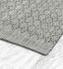 Grey Abstract Blended Wool 9 ft x 12 ft Hand Woven Carpet