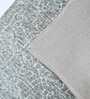 Grey Geometric Wool And Cotton 5 X 8 Ft Hand Tufted Carpet