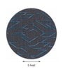 Grey Abstract Blended Woolen 60 x 60 Inches Hand Tufted Rug