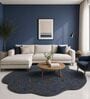 Grey Abstract Blended Woolen 60 x 96 Inches Hand Tufted Rug