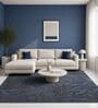 Grey Geometrical Blended Woolen 60 x 96 Inches Hand Tufted Rug