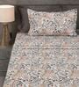 Grey Bohemian Paisley Design 210 TC 100% Cotton Superking Bedsheet with 2 Pillow Covers Grey Bohemian Paisley Design 210 TC 100% Cotton Superking Bedsheet with 2 Pillow Covers