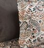 Grey Bohemian Paisley Design 210 TC 100% Cotton Superking Bedsheet with 2 Pillow Covers Grey Bohemian Paisley Design 210 TC 100% Cotton Superking Bedsheet with 2 Pillow Covers