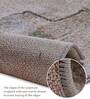 Grey Brown Abstract Polypropylene 11 ft x 8 ft Machine Made Carpet