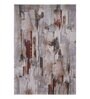 Grey Brown Abstract Polypropylene 11 ft x 8 ft Machine Made Carpet