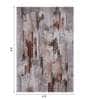 Grey Abstract Polypropylene 6 Ft X 4 Ft Machine Made Carpet