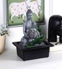 Grey Buddha Lotus Indoor Table Fountain