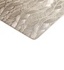 Grey Cadie Rectangular Textured PVC Dining Table Placemat