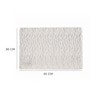 Grey Cadie Rectangular Textured PVC Dining Table Placemat