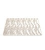 Grey Cadie Rectangular Textured PVC Dining Table Placemat