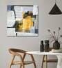 Grey Canvas Teakwood And MDF Framed Art Print