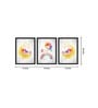 Unicorm Grey Canvas (Pack of 3) Kids Wall Art